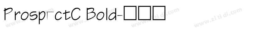 ProspectC Bold字体转换